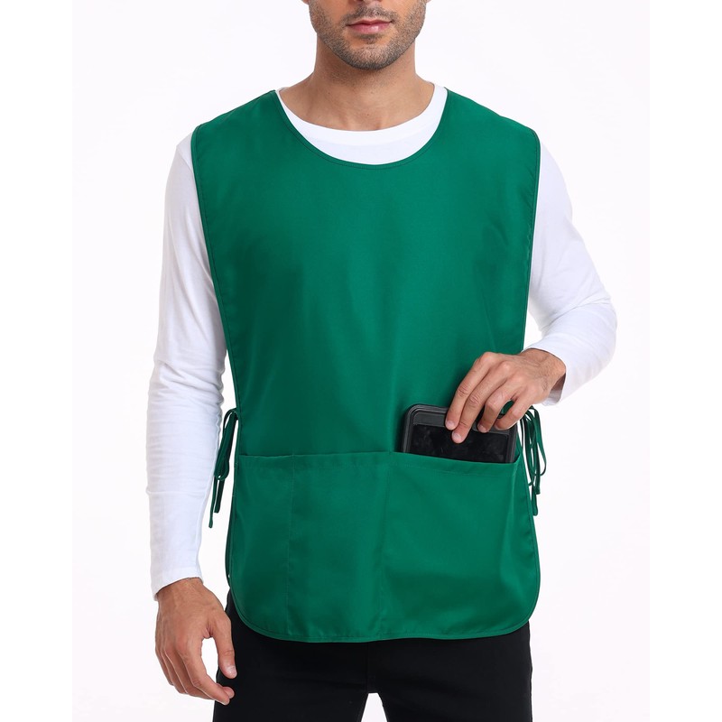 Xeoxarel 3 Pack Unisex Cobbler Apron with 3 Pockets Vest,