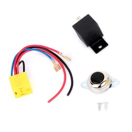 STAYTOP Air Horn Wiring Kit with Horn Button Switch for 12V Vehicles Lorrys Trains Boats Vans Electric Vehicle Motorcycle Small Car Electric Pump horn Black