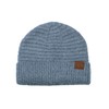 C.C Gorro unisex de color sólido cálido con diseño de