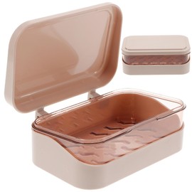 Portable Soap Dish Lid Leakproof Soap Box Holder Practical Bar Bathroom Kitchen Travel Camping Gym Home Use