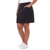 SC&CO Women's Comfortable Stretch Double wraparoand Skort (S, Black)