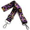 Bag Straps for Changing, Bag Strap Purple Leopard, Adjustable Shoulder