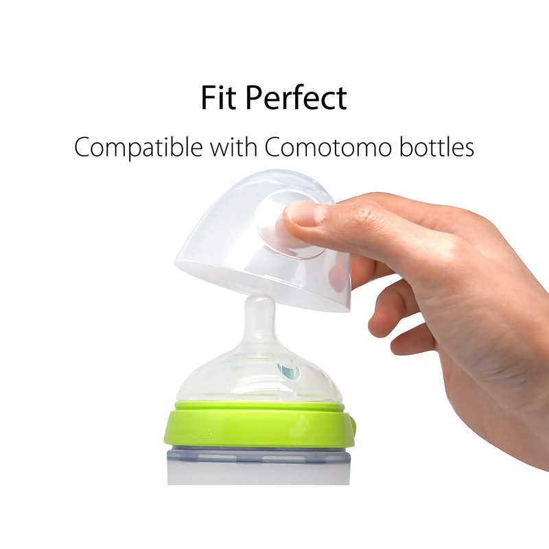 Baby Bottle Replacement Cap for Comotomo Baby Bottle, 2 Count