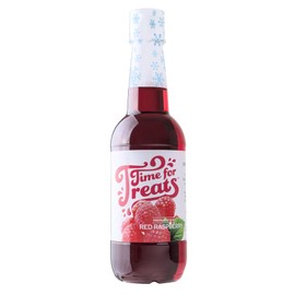 Time For Treats Flavored Syrup 16.9 Fluid Ounce Bottle for Snow Cones, Homemade Sodas, Cocktails, Coffee, Baking and More (Red Raspberry)
