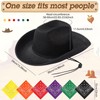 Coume 6 Sets Adult Cowboy Hat for Women and Men