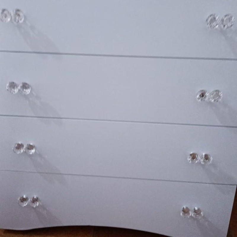 Clear Crystal Drawer Knobs, Diamond-Shaped Acrylic Cabinet Knobs Pulls for