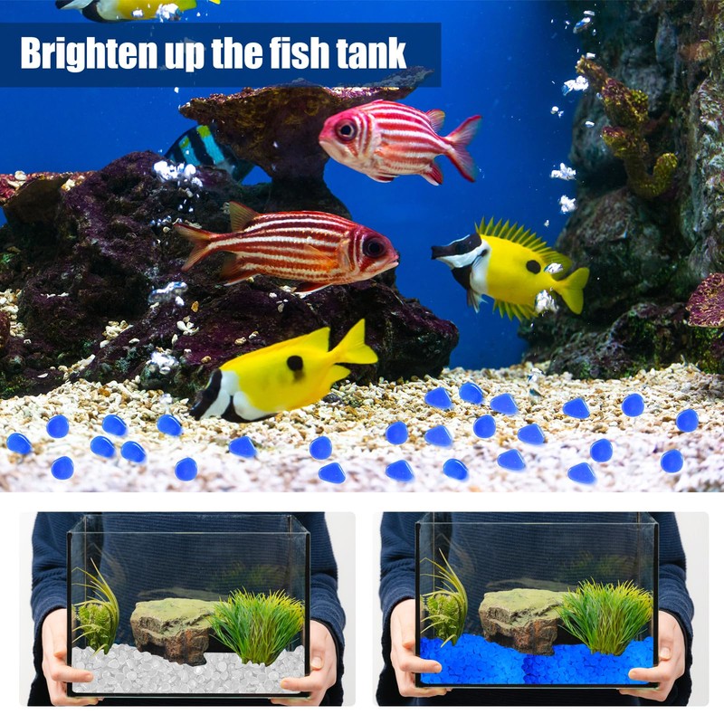 Sasylvia 6000 Pcs Glow in The Dark Rocks Glow in