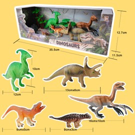 Tubasaya Educational Dinosaur Play Set for Kids - Colorful Mini Dinosaurs with Accessories, Perfect for Creative Play and Learning for Ages 3+ (001)