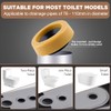 2-Pack Extra Thick Toilet Wax Ring Replacement Kit with 304