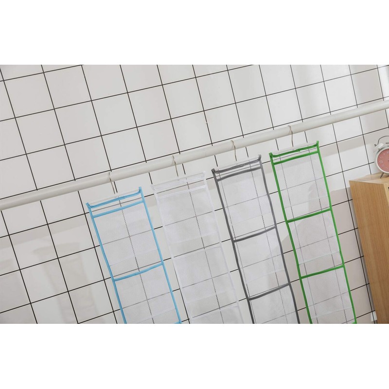 ALYER Hanging Storage Shower Caddy Organizer with Hanger,Mesh Pockets for