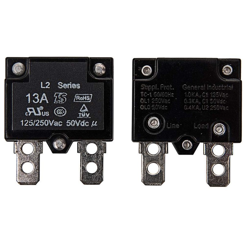 JIARUIXIN 2Pcs 13A 125/250Vac 50Vdc Automatic Reset Relay Fuse Therma