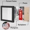 ORIVAN Black 4x4 Picture Frames Set of 4 Solid Wood