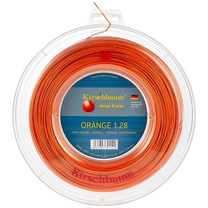 Kirschbaum Super Smash String Reel - Orange, 1.23 Mm