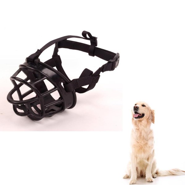 Voarge Dog Muzzles, Adjustable Dog Basket Muzzle Breathable Dog Mouth