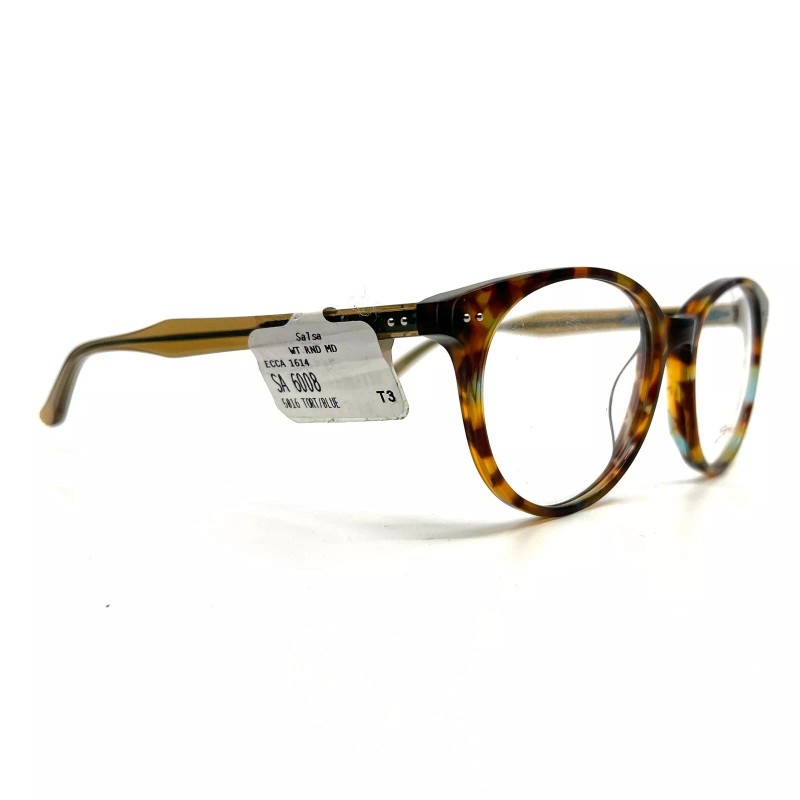 Salsa Eyeglasses Frames SA 6008 TO/BL multicolor brown round optical