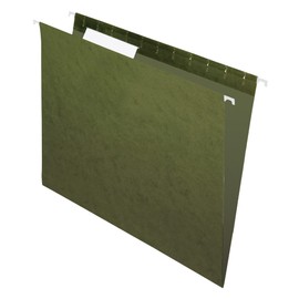 Office Depot® Brand Hanging Folders, 1/3 Cut, Letter Size, 100% Recycled, Green, Pack of 25