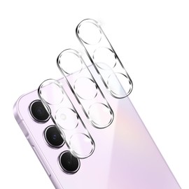 (Set of 3) Compatible with Galaxy A55 5G Camera Protection, SC-53E/SCG27 Lenses, Shockproof, Anti-Scratch, Anti-Fingerprint, Overexposure Prevention, Bubble Free, High Transmittance, Splashproof
