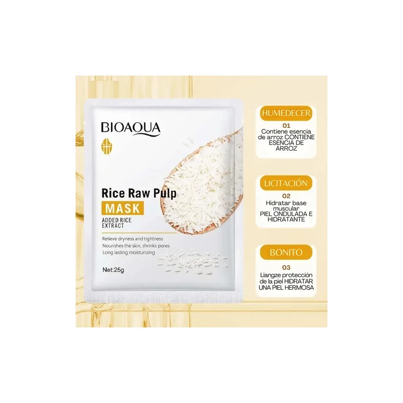 Cuidado Facial Crema Ojos Exfoliante Facial Mascarilla Arroz