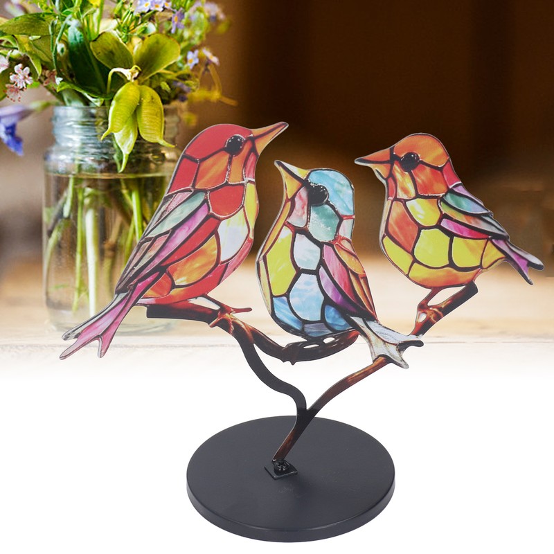 Alloy Metal Bird Series Home Decoration Stress Relief Base Removable