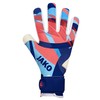 JAKO Unisex River GIGA NC Goalkeeper Gloves, Navy/SkyBlue/Coral, 7.5