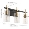 SOLFART Vintage Vanity Lights Bathroom Light Fixture Over Mirror for