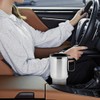 Glomora 12V Car Heating Cup, 300ml Stainless Steel Travel Electric