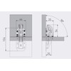2x 90 Degree Easy Mount Concealed Kitchen Cabinet / Cupboard