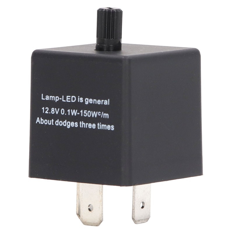 LED Flasher Relay Adjustable Frequency 3 Pin ABS Waterproof Module
