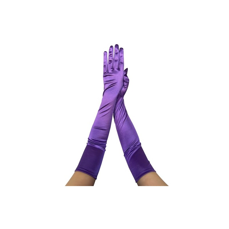 krautwear Women's Satin Evening Gloves (52 cm) in Various Colours,