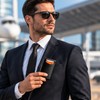 Carbon Fiber RFID Blocking Wallet for Men Slim Minimalist Card