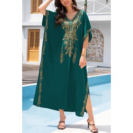 L-Peach Women's Lace Floral Crochet Hollow Bohemian Kimono Cardigan Cover up Seaside Garment Navy