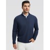 M MAELREG Mens Quarter Zip Pullover Dry Fit Mock Neck