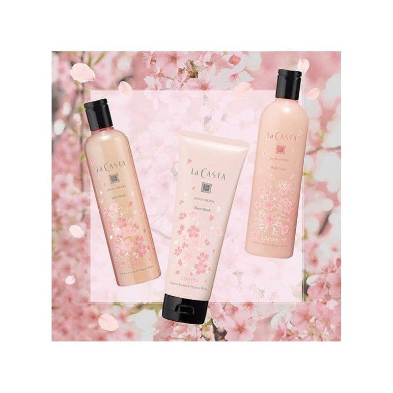 La Casta Japan Aroma Body Soap, Colorful Cherry Blossoms, 11.2