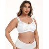 WingsLove Women's Full Coverage Front Closure Minimizer Bra Plus Size