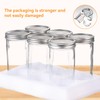 Wide Mouth Mason Jars 24 oz, 6 Pack Glass Canning