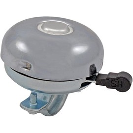 Fahrradklingel Ring Retro aus verchromtem Stahl silber klassisch Vintage 3632