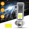 YEORO P15D LED Bulb 1600Lumens High Power 8Watts H6M LED Motorcycle Lamp High Low Beam.Xenon White(1-pack).