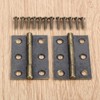 2 Pcs Hinges Retro Butt Hinges Antique Hinges Bronze with