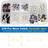 CHRI 250pcs Tactile Push Button Switch Micro Switch Momentary Tact