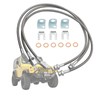 89715 Front/Rear Extended Brake Lines Replacement for Jeep Wrangler TJ
