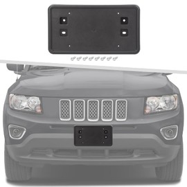 Jimen Fit for Jeep Compass 2011-2017, Front License Plate Frame Holder Mount Bracket