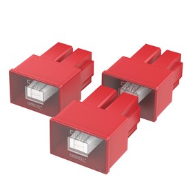 Auprotec® PAL AS Auto Link Fuses Slow Blow female OTO AS pacific fuse: 50 amp red, 3 pcs