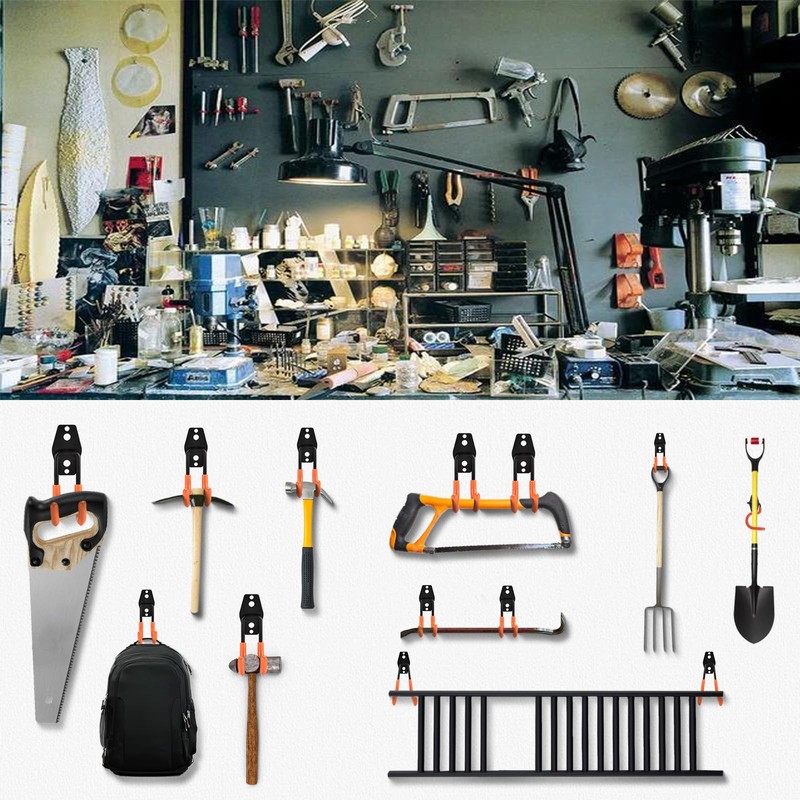 Rlipily 24 Pack Garage Hooks Steel Heavy Duty Garage Storage