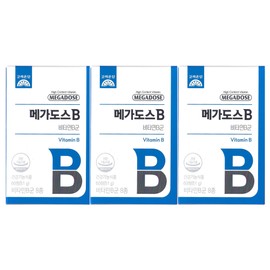 Goryeo Eundan Korea Eundan Megadose B Vitamin B Complex 850mg x 60 tablets (3) / 고려은단 메가도스B 비타민B군 850mg x 60정 3개