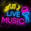 Live Music Neon Sign, Studio Lights, DJ Sign, LED Fall