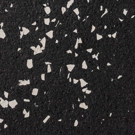 Genaflex Lock Heavy Duty Interlocking Rubber Gym Tiles 8mm Thick X 20" X 20" Super Durable Laminated Protective Exercise Home Gym Flooring Mats (1 - Edge Tile, Black/Grey)