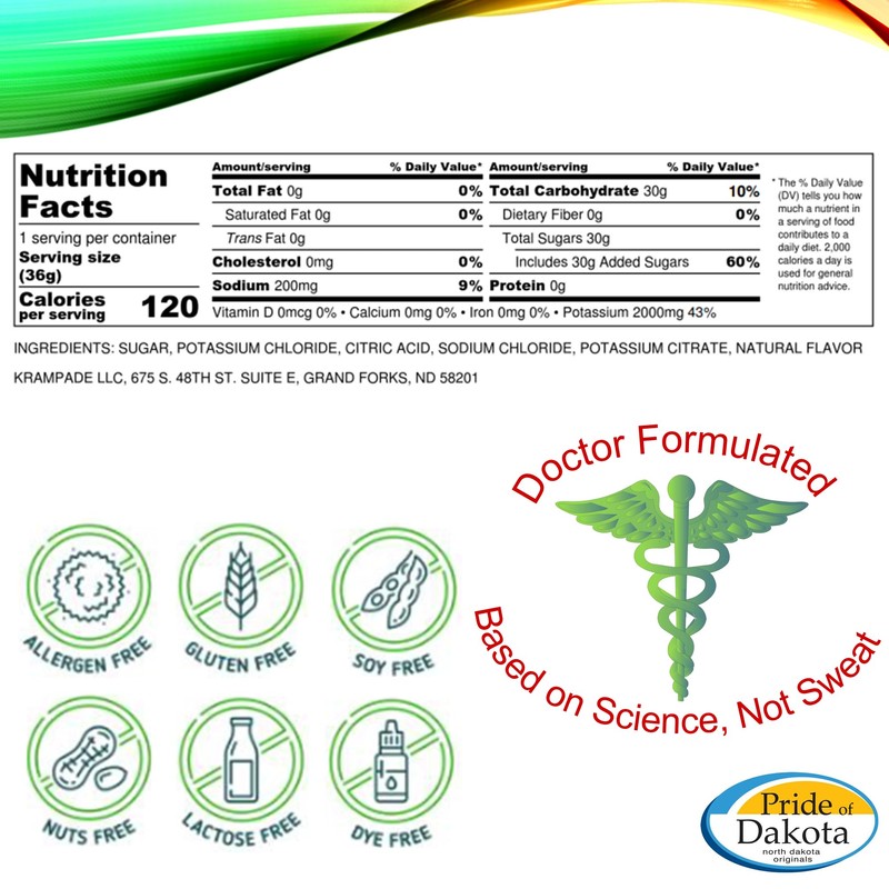 Krampade Original 2K - 2000mg High Potassium Cramp Relief Electrolyte