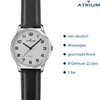 Atrium Ladies Ultra Clear Silver Quartz Watch 3 Bar Leather