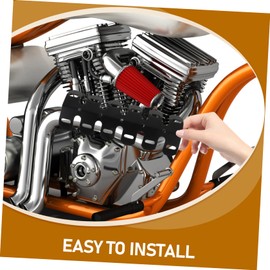 ULTECHNOVO Motorcycle Tailpipe Cover Exhaust Protector for Off-road Stylish Motorcycle Accessories for Men Heat Dissipation Scald Sleek Design