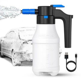 Electric Foam Sprayer with USB, Electric Pressurized Foam Sprayer for Car Washing,Foam Sprayer Suitable for Home, Garden and Car Beauty and Cleaning,Car Washing Accessories（1.5 Liters）